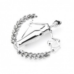 Libra constellation - metal brooch