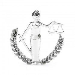 Libra constellation - metal brooch