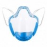 Transparent protective face mask - plastic shield - with filter