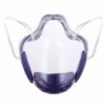 Transparent protective face mask - plastic shield - with filter