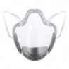 Transparent protective face mask - plastic shield - with filter