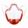 Transparent protective face mask - plastic shield - with filter