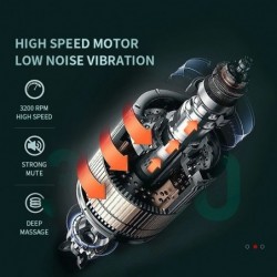 Mini massager gun - vibrator - muscle relaxation - pain relief - LCD display