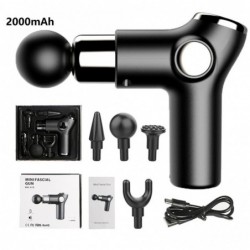 Mini massager gun - vibrator - muscle relaxation - pain relief - LCD display