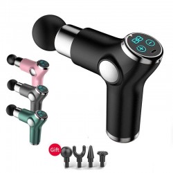 Mini massager gun - vibrator - muscle relaxation - pain relief - LCD display