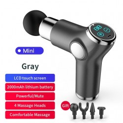 Mini massager gun - vibrator - muscle relaxation - pain relief - LCD display