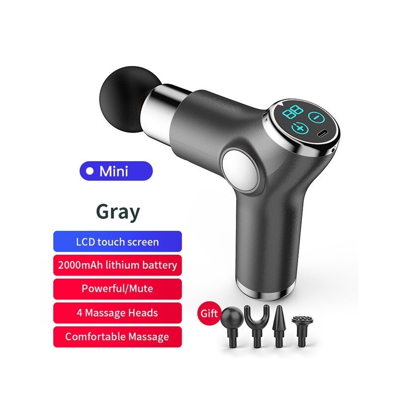 Mini massager gun - vibrator - muscle relaxation - pain relief - LCD display Mini massager gun - vibrator - muscle relaxation - pain relief - LCD display