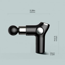 Mini massager gun - vibrator - muscle relaxation - pain relief - LCD display