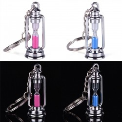 Metal lamp - hourglass - keychain for couples - 2 pieces
