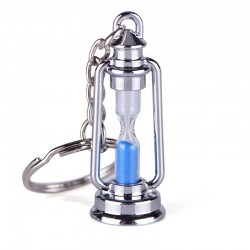 Metal lamp - hourglass - keychain for couples - 2 pieces