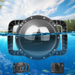Diving dome port - dual-handheld - waterproof lens cover - for GoPro Hero 8 Black - 6 inch