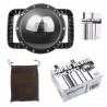 Diving dome port - dual-handheld - waterproof lens cover - for GoPro Hero 8 Black - 6 inch