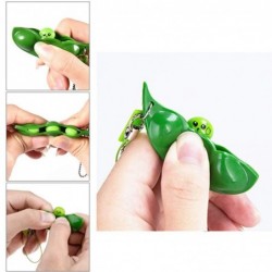 Squeezable peas - anti stress fidget toy - with keychain