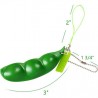 Squeezable peas - anti stress fidget toy - with keychain