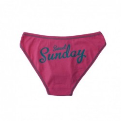 Calcinha de algodão sexy - estampa para todos os dias da semana - 7 peças
