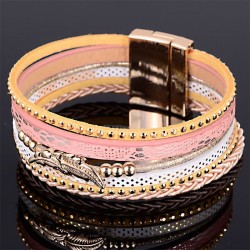 Multilayer bracelet - with crystals / magnetic buckleBracelets