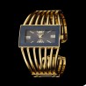 Luxurious bracelet with a rectangle watch - open designBracelets
