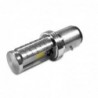 LED motorcycle / car bulb - white Hi/Lo Beam - 12V - 12W - 1200Lm - BA20D
