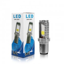 LED motorcycle / car bulb - white Hi/Lo Beam - 12V - 12W - 1200Lm - BA20D