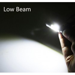 LED motorcycle / car bulb - white Hi/Lo Beam - 12V - 12W - 1200Lm - BA20D