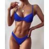 Sexy ribbed bikini set - Brazilian style - with push upBeachwear