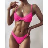 Sexy ribbed bikini set - Brazilian style - with push upBeachwear