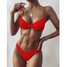 Sexy ribbed bikini set - Brazilian style - with push upBeachwear