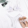 Sexy ribbed bikini set - Brazilian style - with push upBeachwear