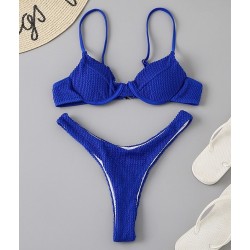 Sexy ribbed bikini set - Brazilian style - with push upBeachwear