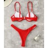 Sexy ribbed bikini set - Brazilian style - with push upBeachwear