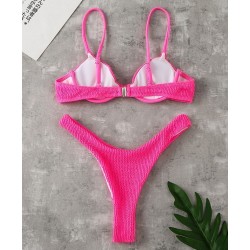 Sexy ribbed bikini set - Brazilian style - with push upBeachwear