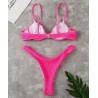 Sexy ribbed bikini set - Brazilian style - with push upBeachwear