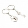 Couple keychain - key / heart shaped lock - 2 piecesKeyrings