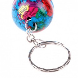 Trendy keychain with world map globeKeyrings