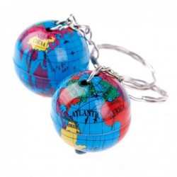 Trendy keychain with world map globeKeyrings