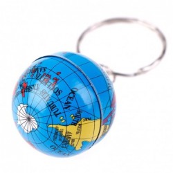 Trendy keychain with world map globeKeyrings