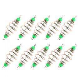 Fishing spring lure - tackle feeder - stainless steel - 10 piecesTools