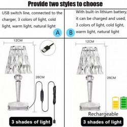 Crystal night light - LED - USB / battery powered
