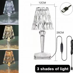 Crystal night light - LED - USB / battery powered