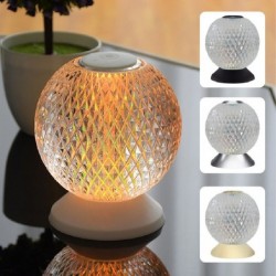 Italian night lamp - round crystal ball - USB - touch sensor