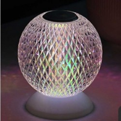 Italian night lamp - round crystal ball - USB - touch sensor