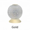 Italian night lamp - round crystal ball - USB - touch sensor