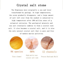 Crystal salt lamp - negative ion light - USB