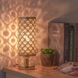 Crystal night lamp - hollow-out - carved design - USB