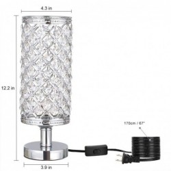 Crystal night lamp - hollow-out - carved design - USB
