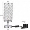 Crystal night lamp - hollow-out - carved design - USB