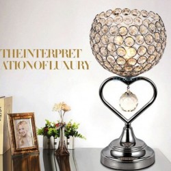 Modern crystal night lamp - heart-shaped - LED