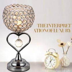 Modern crystal night lamp - heart-shaped - LED