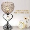 Modern crystal night lamp - heart-shaped - LED