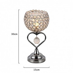 Modern crystal night lamp - heart-shaped - LED